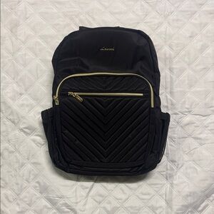 Ju-Ju-Be Black Backpack with Gold Accents